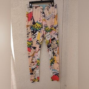 The Clas-sic Comic Leggings Fun Eye Catching Footless Tights Novelty Statement